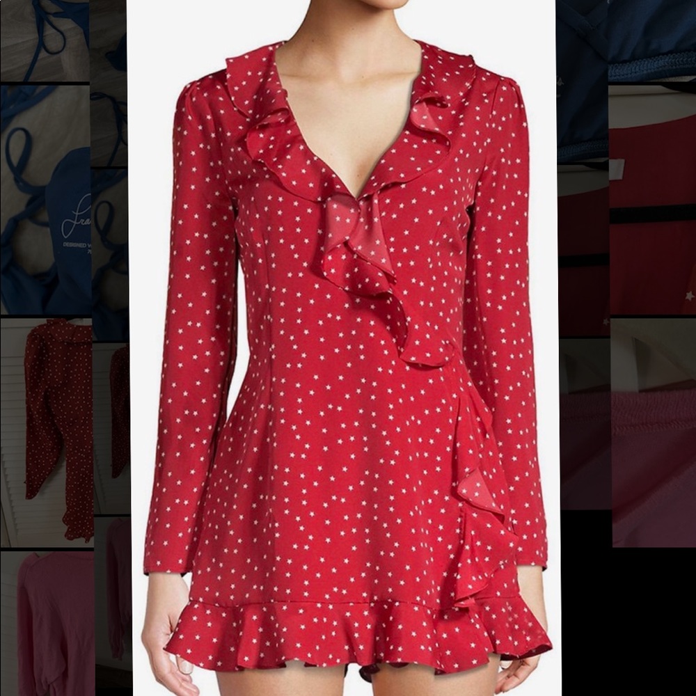 Lovers + Friends Printed Spiked Romper size S